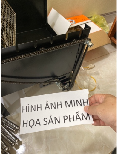 nhong dan xich cho may nuong thit quay mini tu dong 2