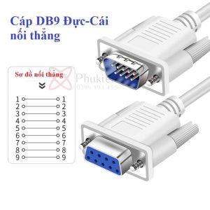 Cáp DB9 RS232 Đực-Cái nối thẳng